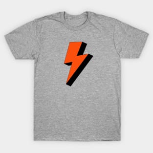 Orange and Black Lightning Bolt T-Shirt